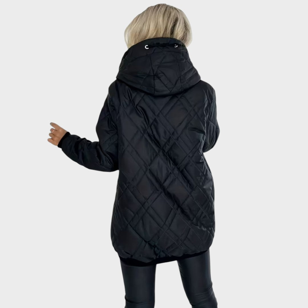 Esther | Quilted Hooded Zip-Up Jacket