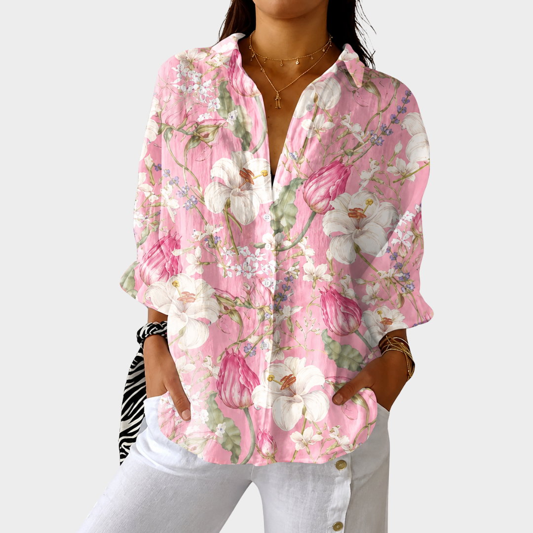 LIORA LONDON | BREATHABLE PRINTED BLOUSE