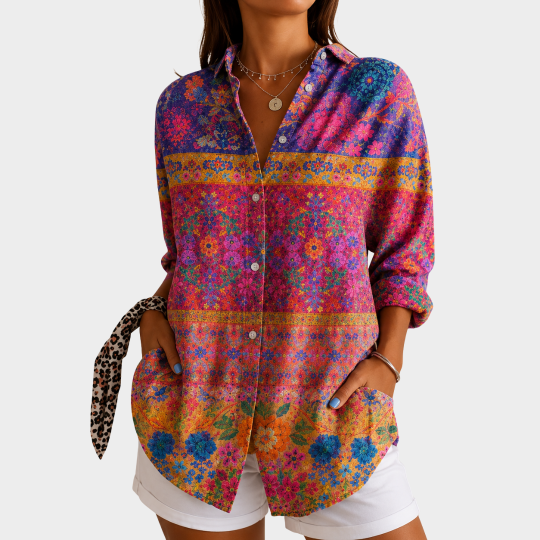 LIORA LONDON | GARDEN MOSAIC BLOUSE