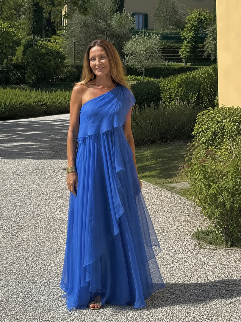 ARABELLA | CASCADING RUFFLE MAXI DRESS