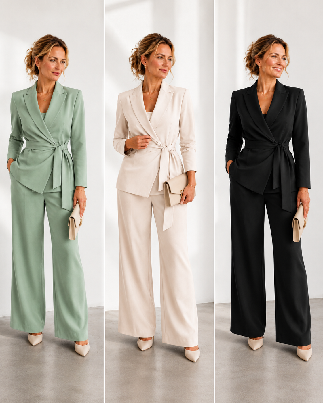 Winifred | Belted Wrap Trouser Suit