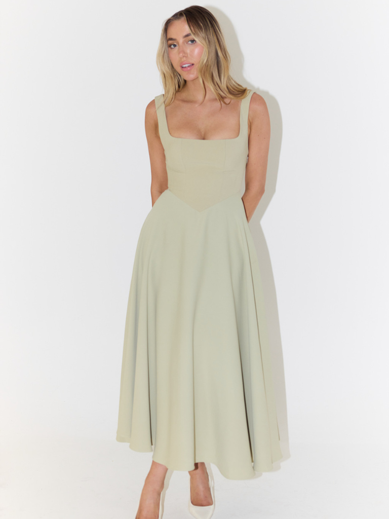LIORA™ | Classic Midi Dress