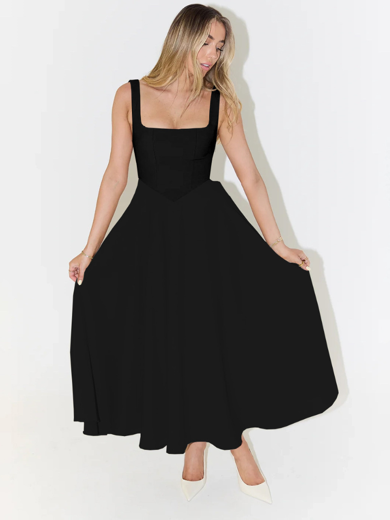 LIORA™ | Classic Midi Dress