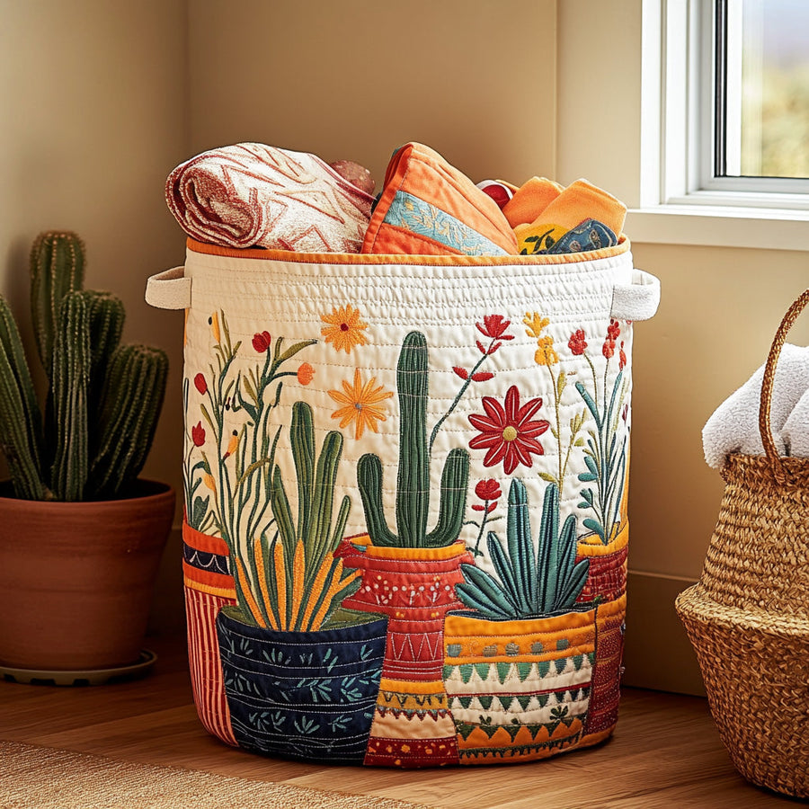 Raffaella | Hand-Quilted Laundry Basket
