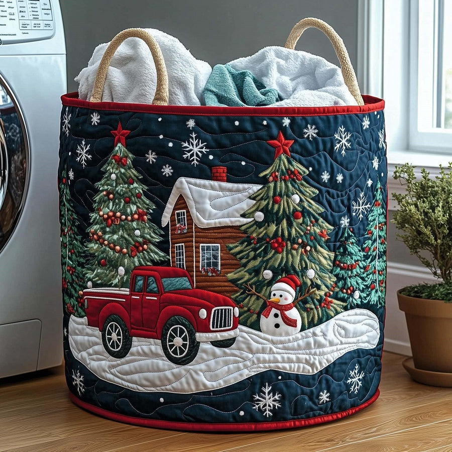 Irene | Hand-Quilted Laundry Basket