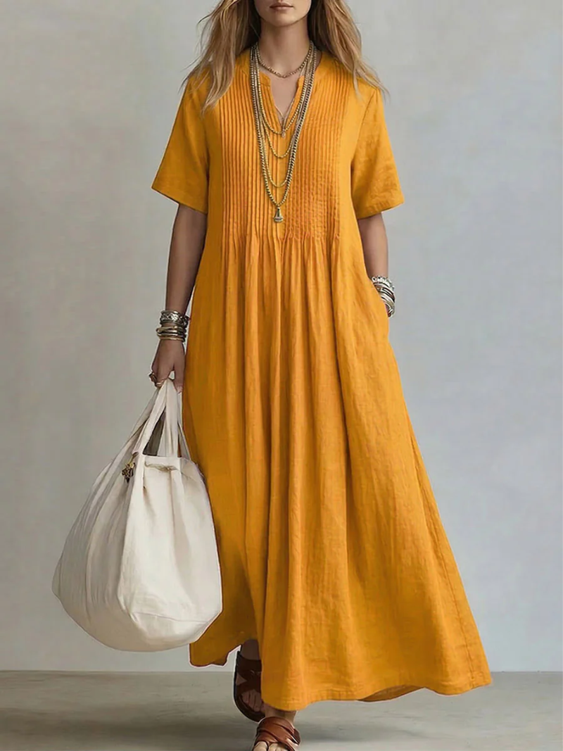 Rose | Elegant Pleated Dress