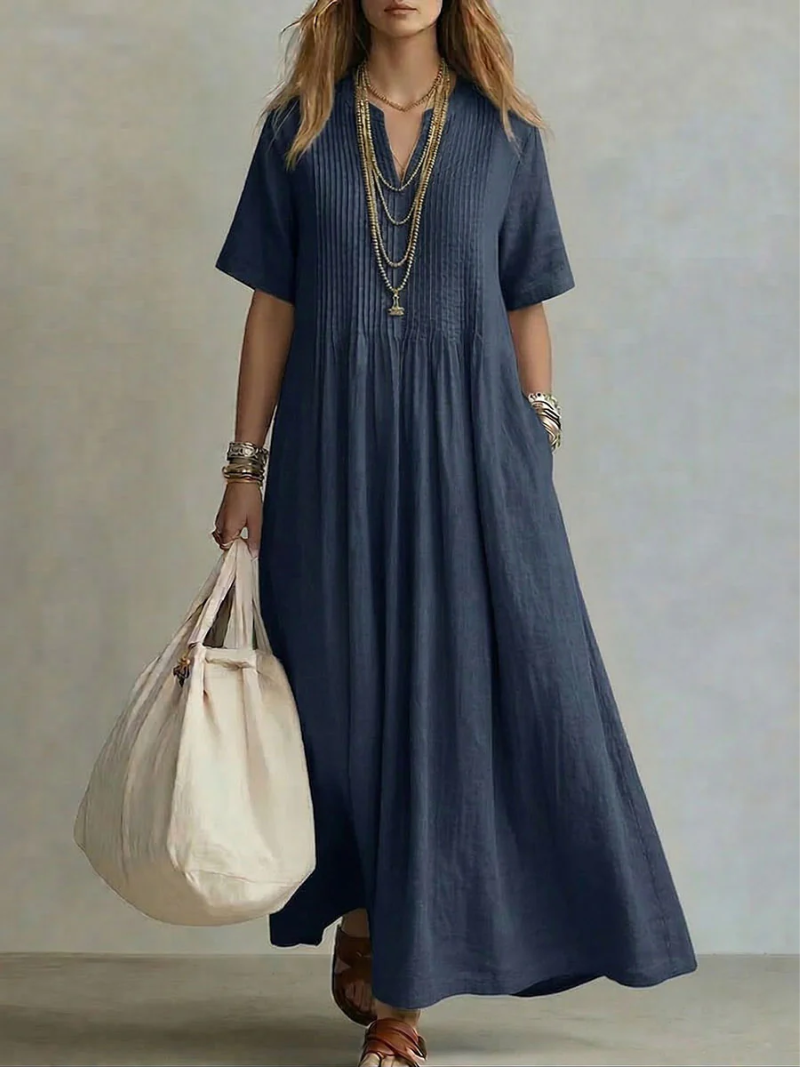 Rose | Elegant Pleated Dress