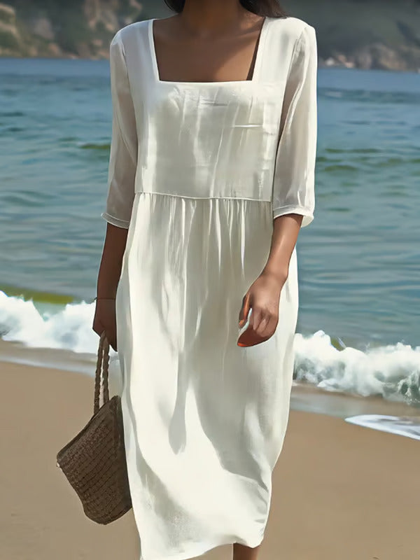 Women's Casual Dress – White