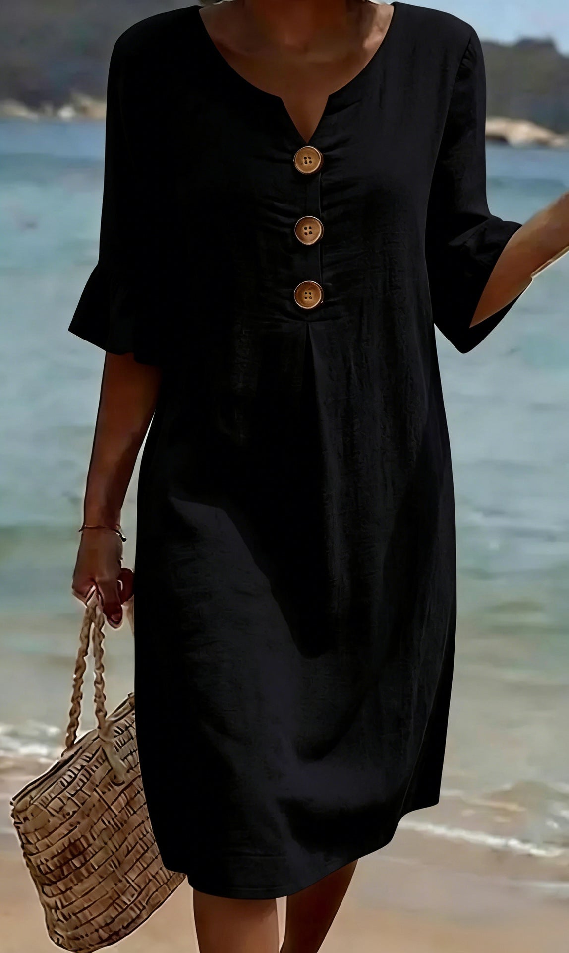 Women's Casual Dress – Black