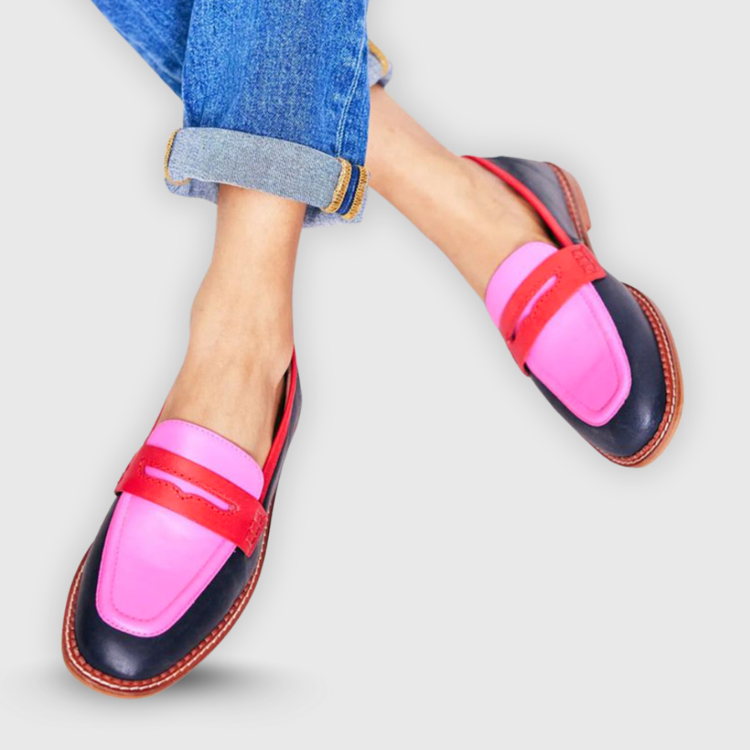 Giuliana | Contrast-Colour Loafers