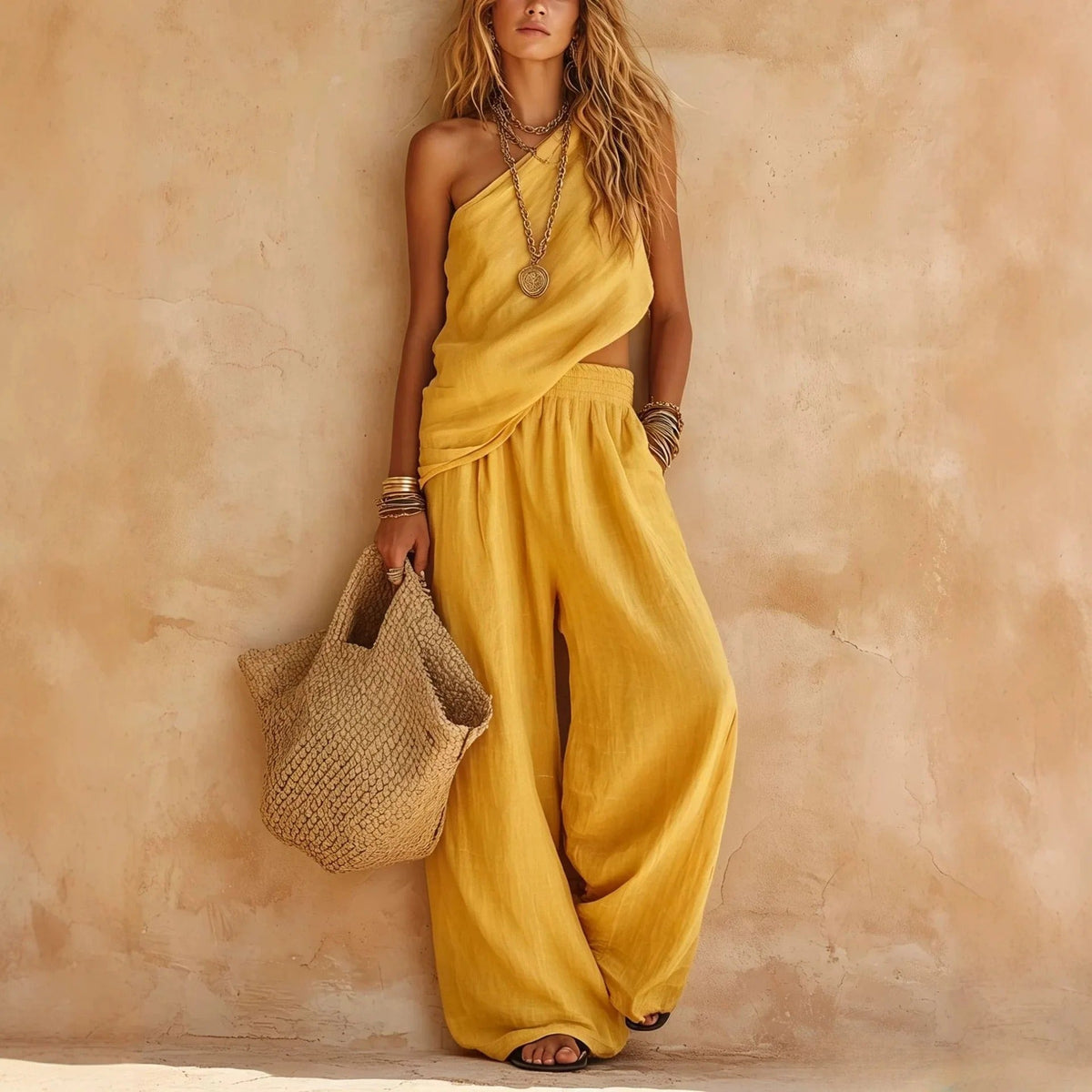 Carlota Two-Piece Set with Wide Pants