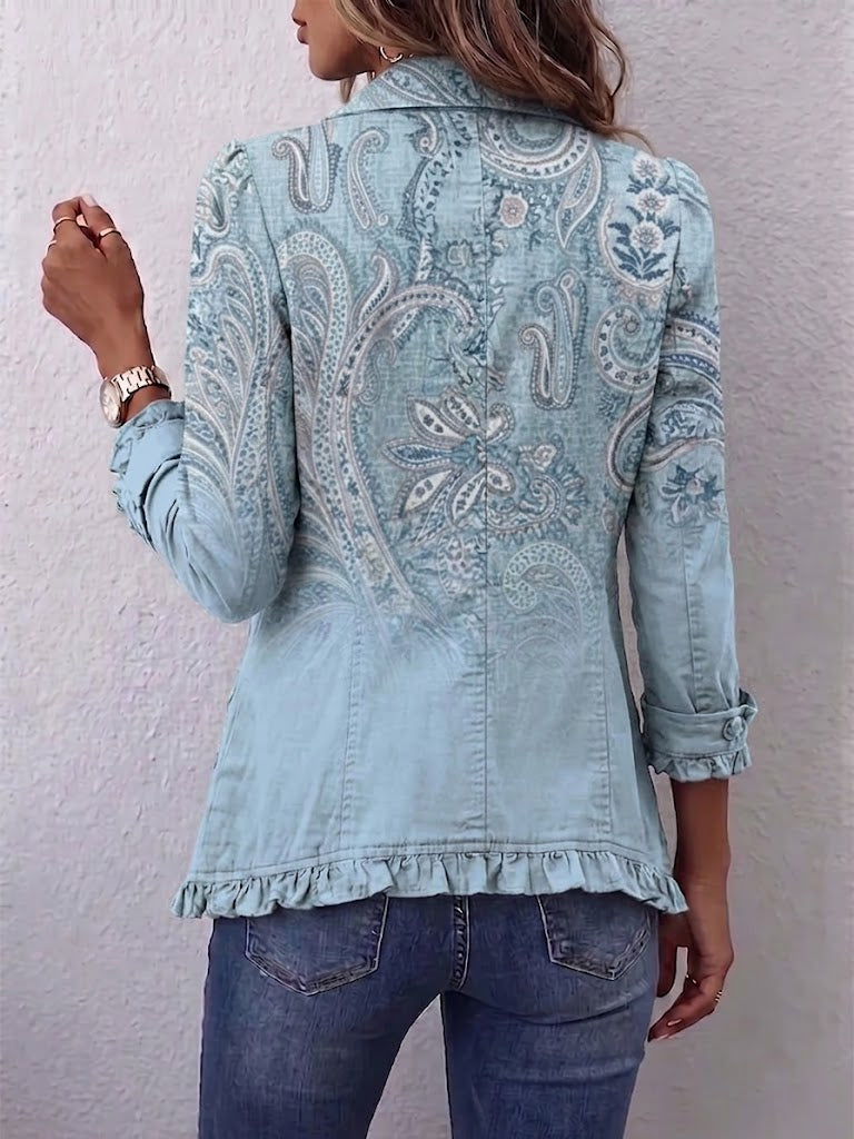REMEDIOS | VINTAGE PAISLEY RUFFLE JACKET