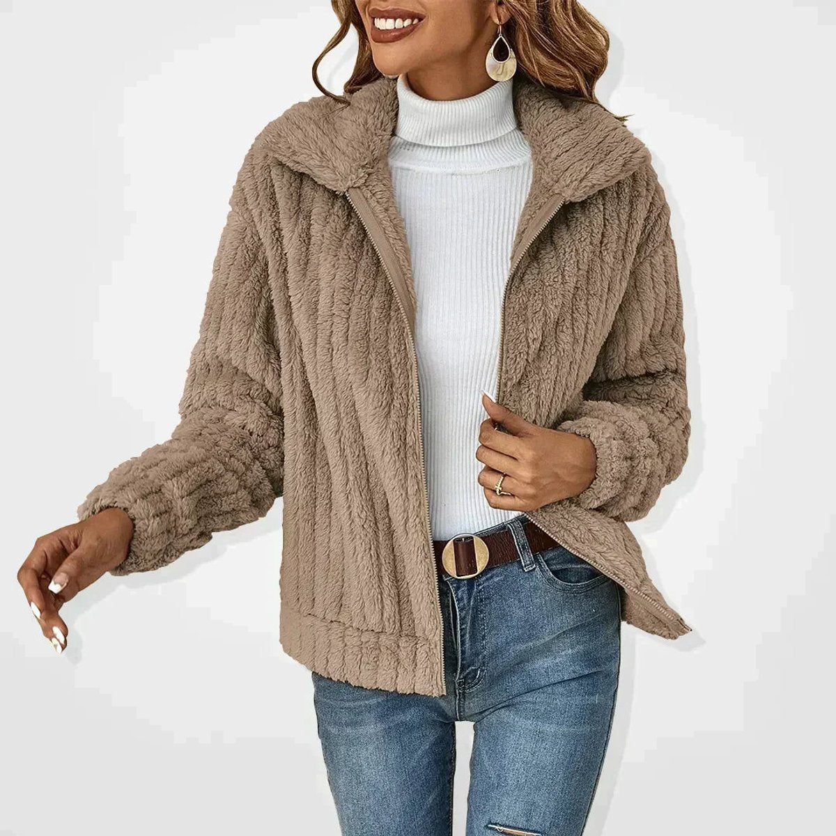 Rita | Plush Zip-Up Jacket
