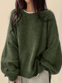 EVERLIGHT | SPLIT DETAIL CASUAL SWEATER
