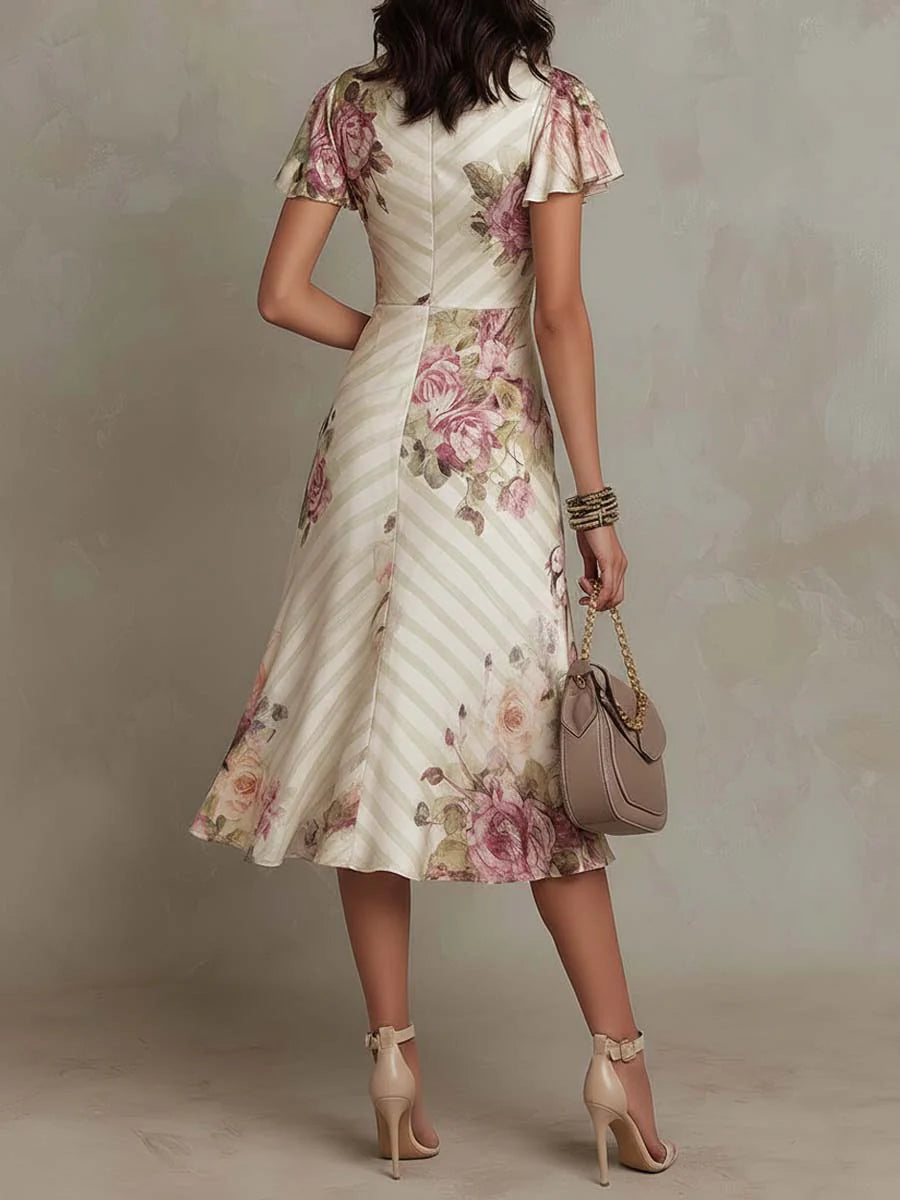 LIORA™ | Pleated Midi Dress