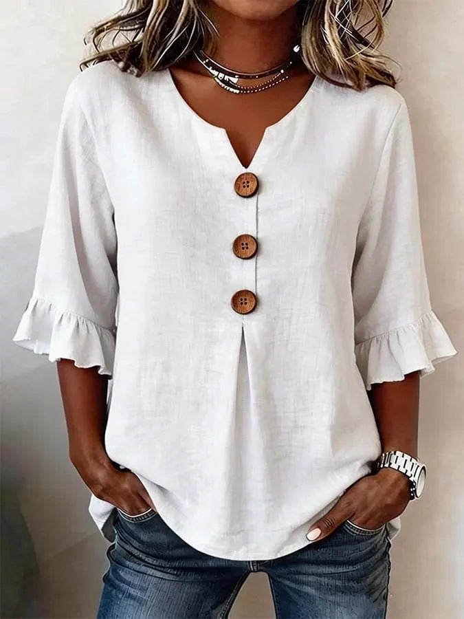 Jessara - Ruffle-Sleeve Blouse