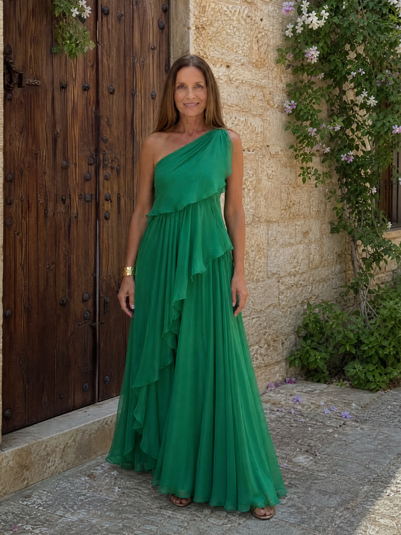 ARABELLA | CASCADING RUFFLE MAXI DRESS