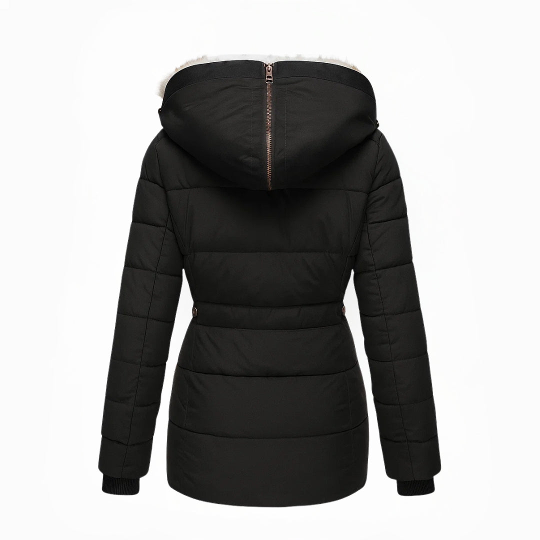 Marguerite | Warm Winter Coat with Fur-Effect Lining