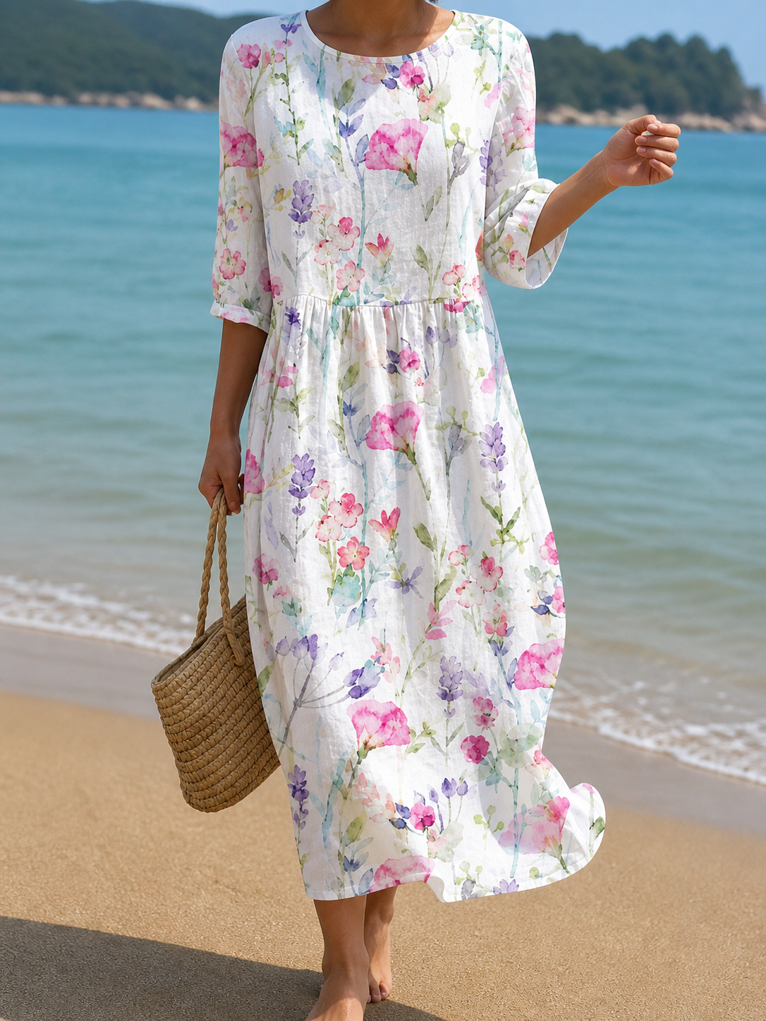 Women's Casual Floral Print Dress