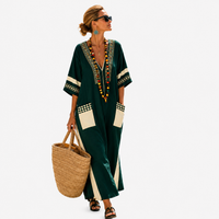 LONG KAFTAN | DARK GREEN
