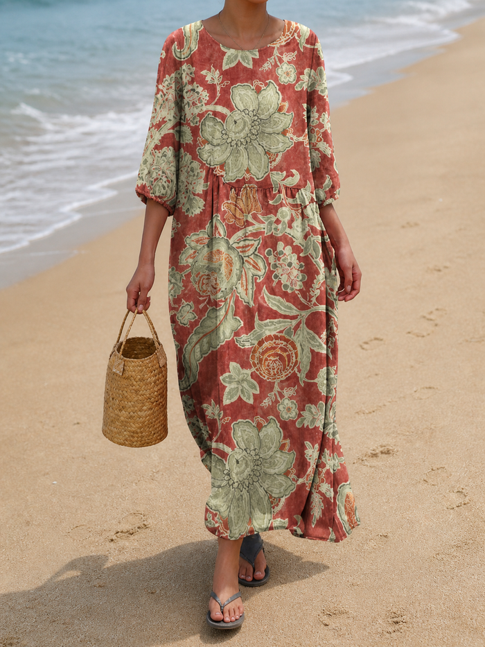 Women's Casual Floral Print Dress