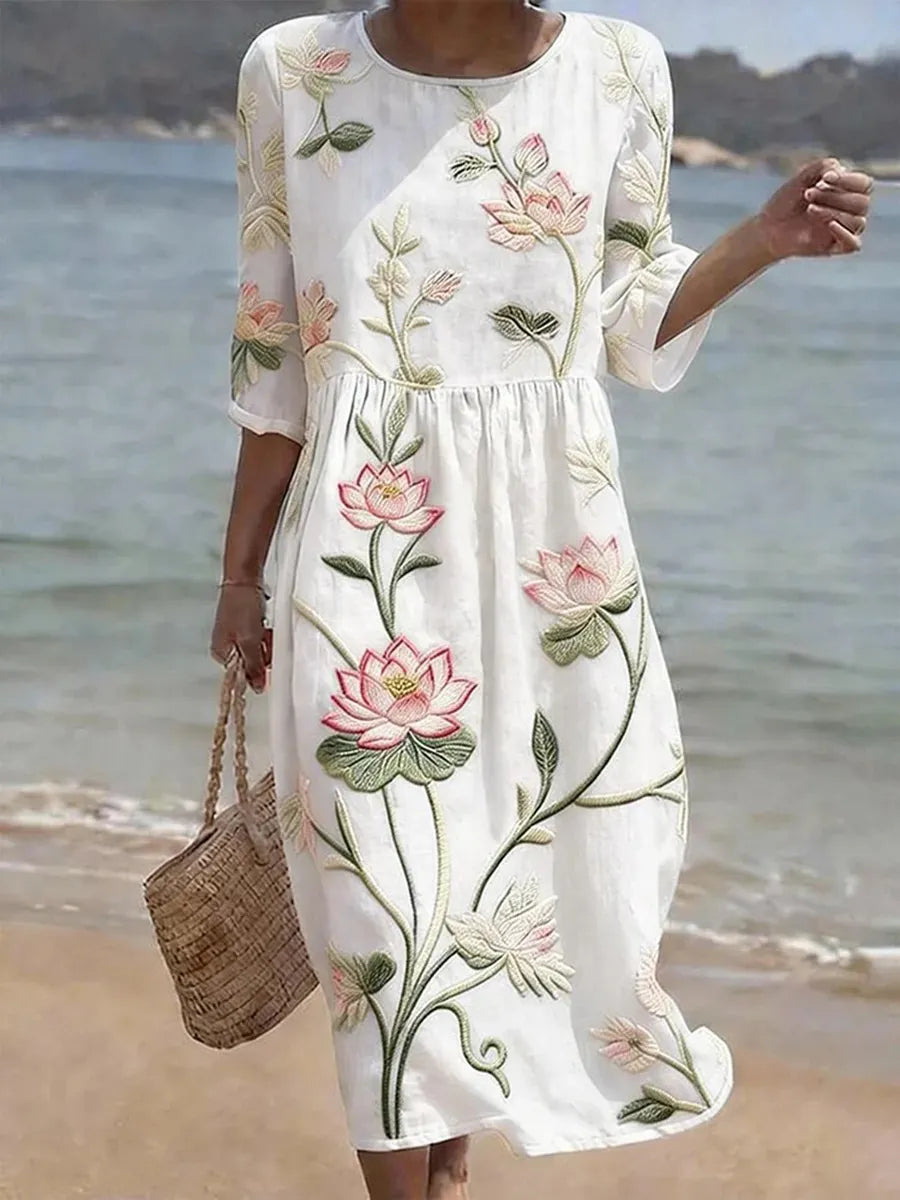 Women's Casual Floral Print Dress