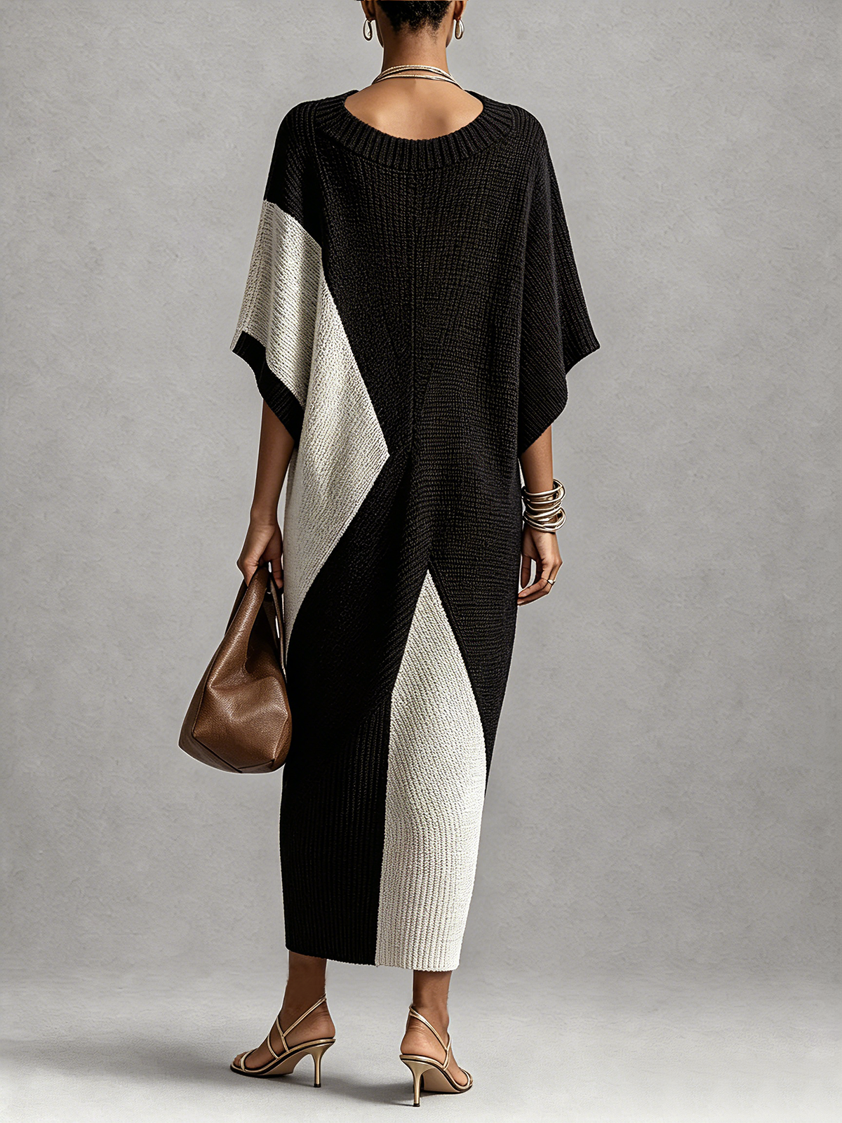 Véra | Ebony & Ivory Midi Dress