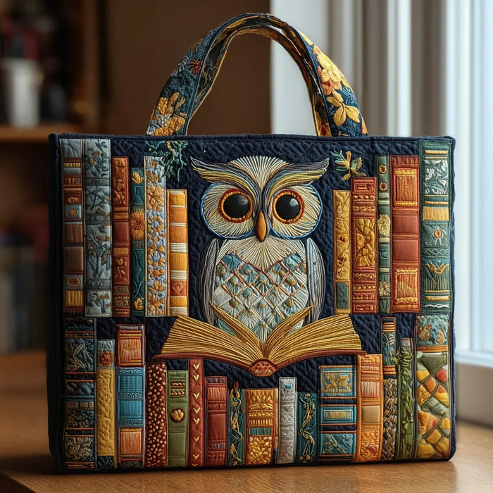 Handcrafted Bag | Owl and Ancient Books
