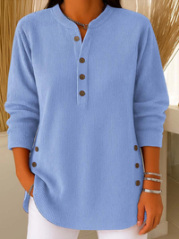 NIEVES | BUTTONED HENLEY TUNIC