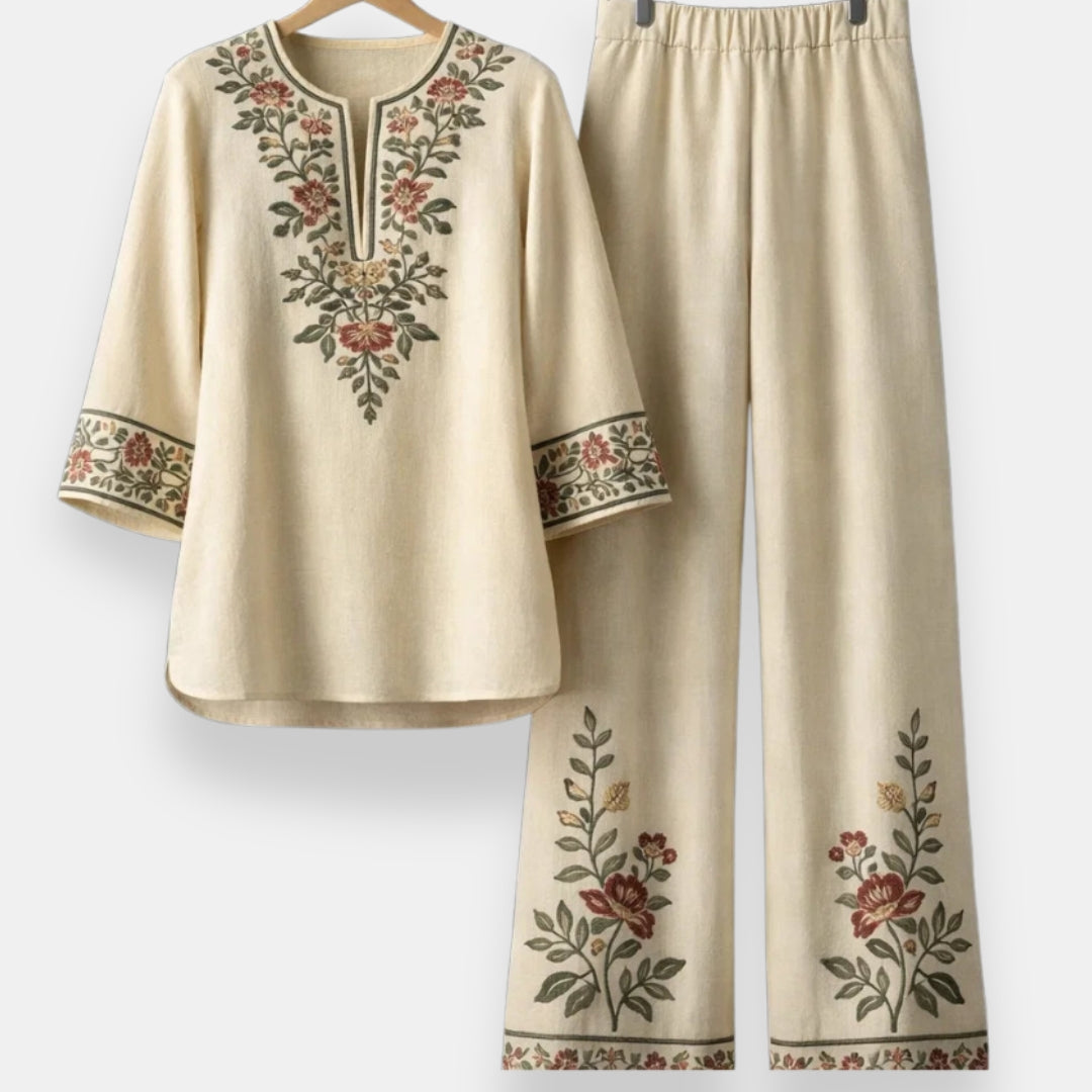 Cordelia | Embroidered Two-Piece Set