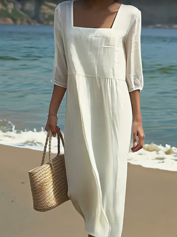 Women's Casual Dress – White