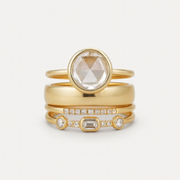 Vintage Gold Ring with Zirconia