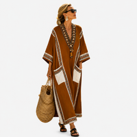 LONG KAFTAN | BROWN