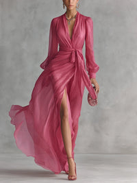 Gloria Maxi Dress with V-Neck