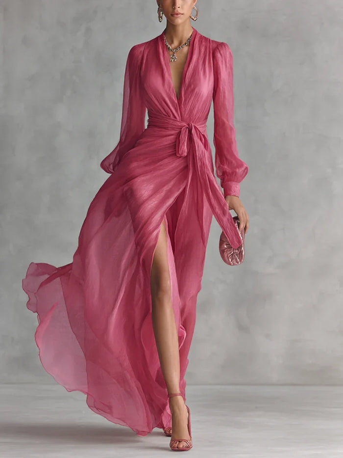 Gloria Maxi Dress with V-Neck