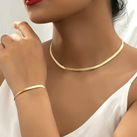 VINTAGE SNAKE CHAIN NECKLACE SET