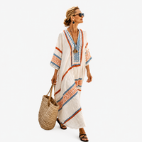 LONG KAFTAN | WHITE STRIPE