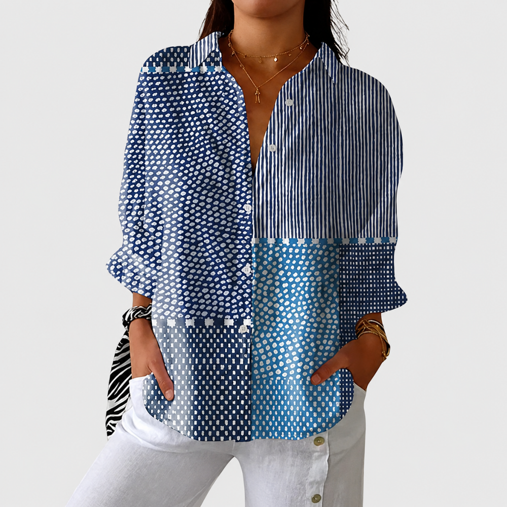 LIORA LONDON | SUMMER PRINT LIGHTWEIGHT WEAVE BLOUSE