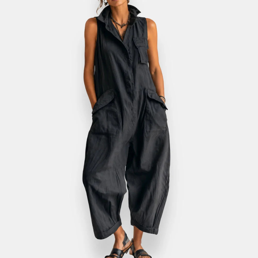RYKER | SLEEVELESS CARGO JUMPSUIT
