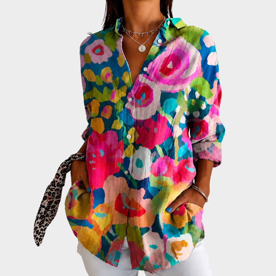 LIORA LONDON | PAINTED GARDEN BLOUSE