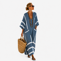 LONG KAFTAN | BLUE STRIPE
