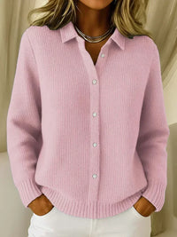 CARMELA | TEXTURED BUTTON-UP CARDIGAN