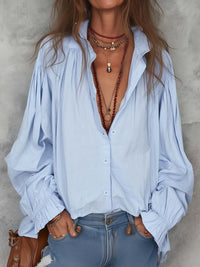 Ruffle Cuffs Blouse