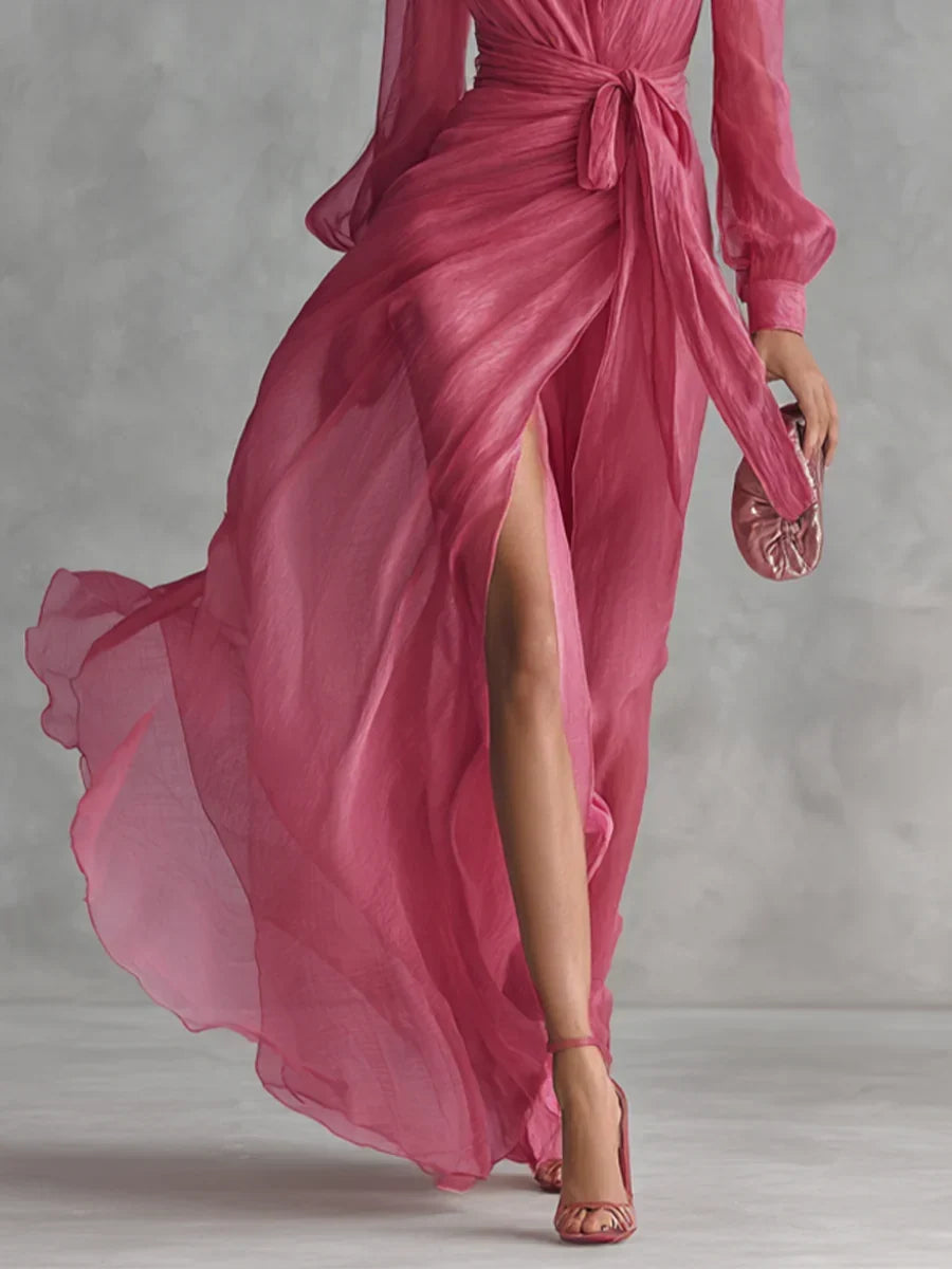 Gloria Maxi Dress with V-Neck