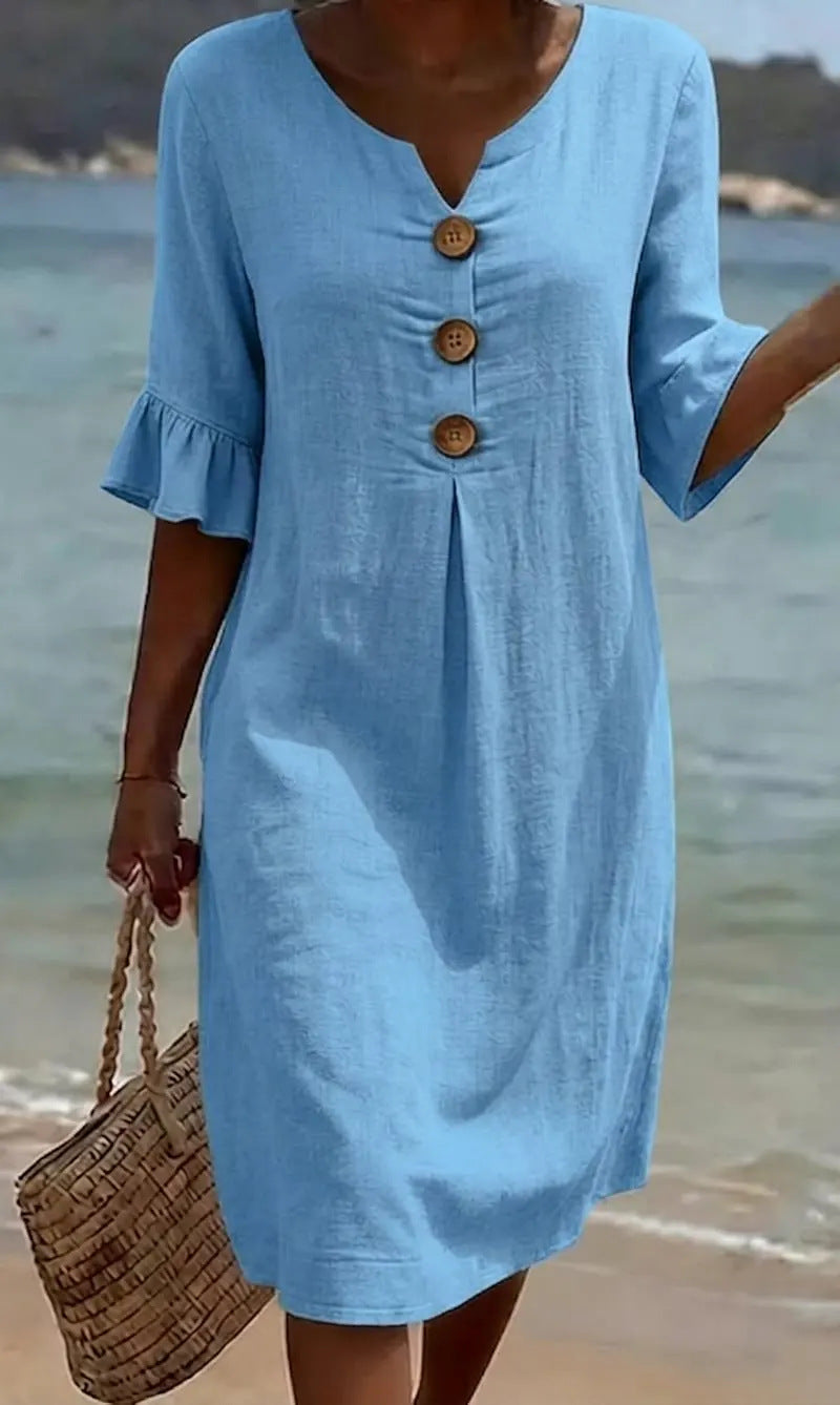 Women's Casual Dress – Blue