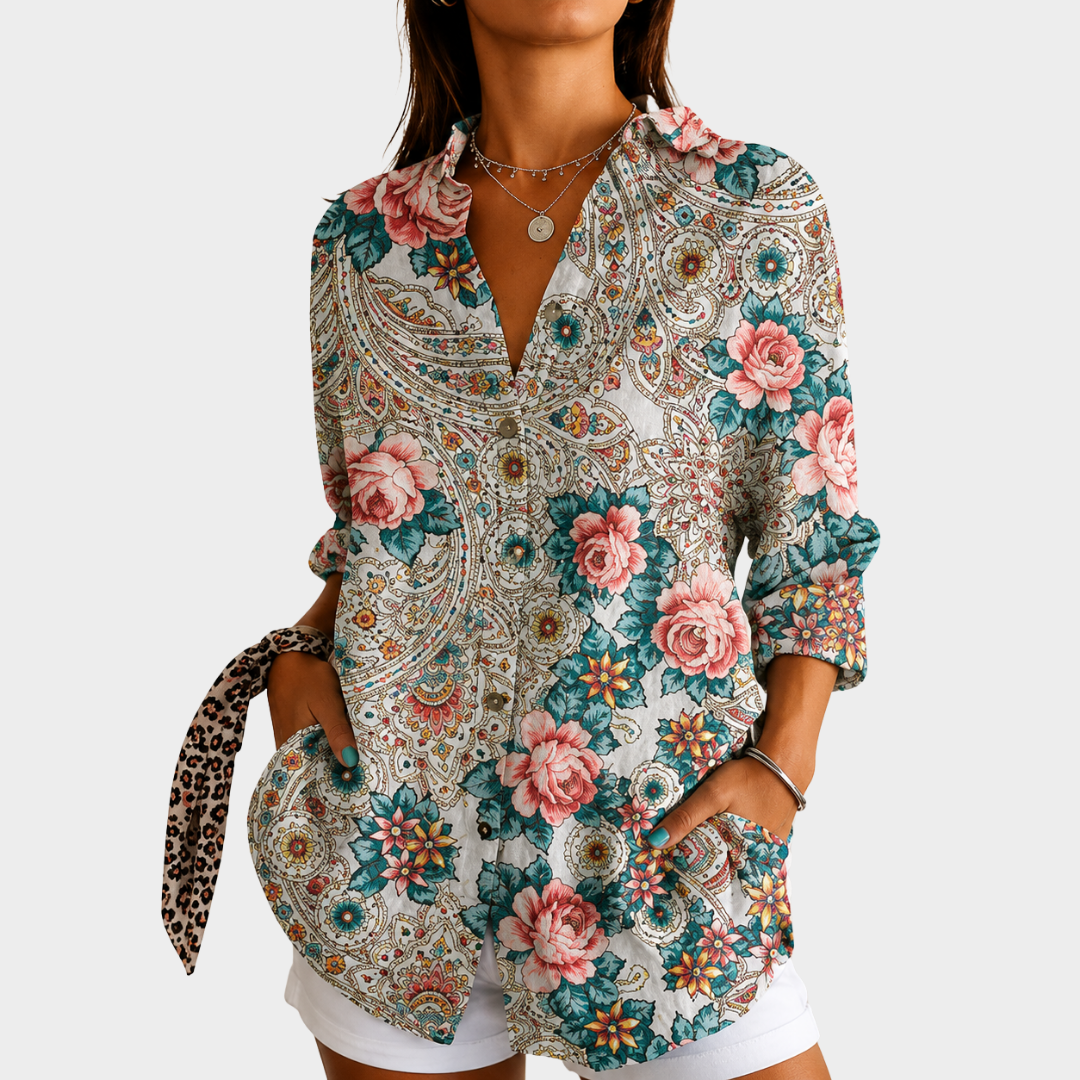 LIORA LONDON | ROSES & PAISLEY BLOUSE