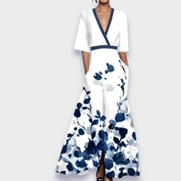 Eliana™ | Elegant Floral A-Line Dress
