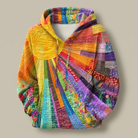 AMABEL | QUILTED PATCHWORK HOODIE