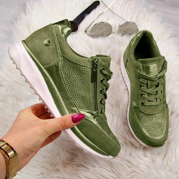SUKIE | ZIP DETAIL COMFORT TRAINERS