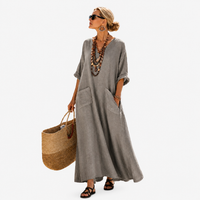 LONG KAFTAN | STONE GREY